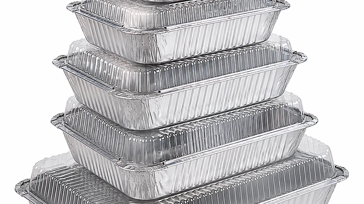 Contenedor de Aluminio con Tapa Domo 1