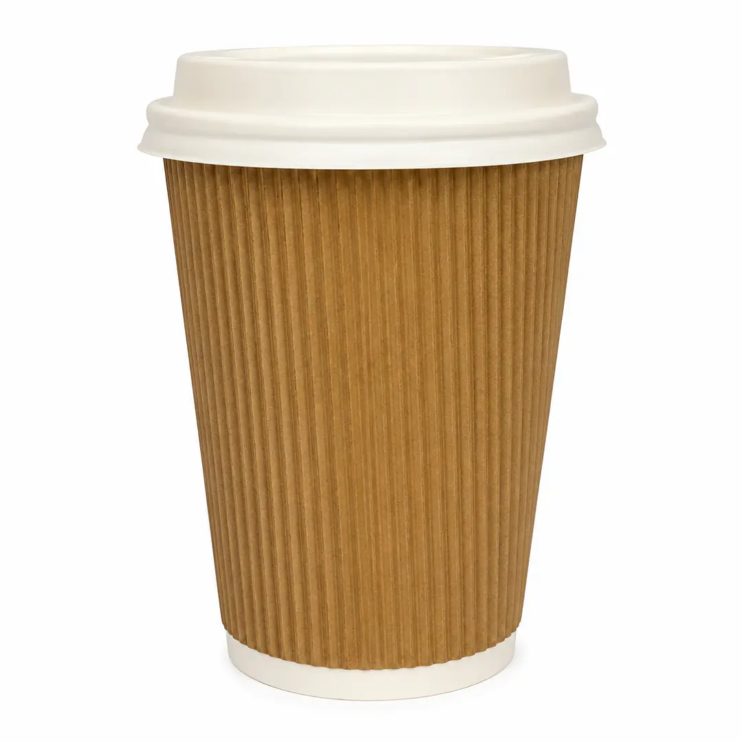 Vasos Ripple Kraft 8 y 12 oz TuGou 1