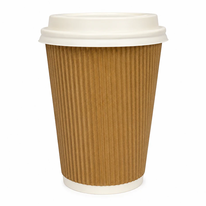 Vasos Ripple Kraft 8 y 12 oz TuGou 1