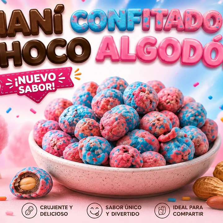 Maní Confitado Choco Algodón de Azúcar a Granel 1