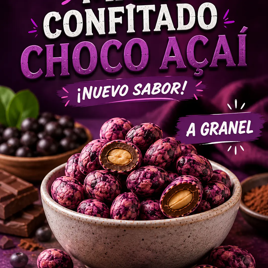 Maní Confitado Choco Açaí a Granel 1