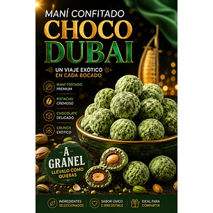 Maní Confitado Choco Dubái a Granel