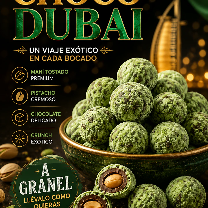 Maní Confitado Choco Dubái a Granel 1