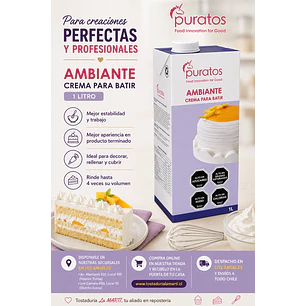Crema para Batir Ambiante Puratos 1 Litro