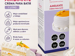 Crema para Batir Ambiante Puratos 1 Litro