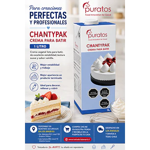 Crema para Batir Chantypak Puratos 1 Litro