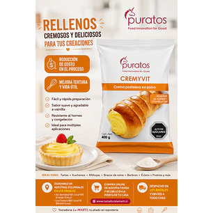 Crema Pastelera Cremyvit Puratos 400 g