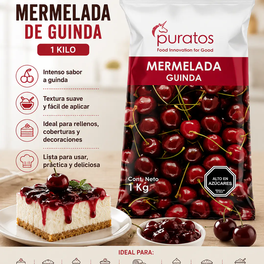Mermelada de Guinda Puratos 1 kg 1