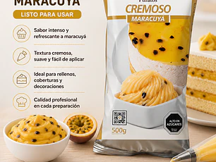 Relleno Cremoso Maracuyá Puratos 1 kg
