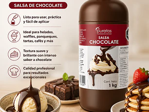 Salsa de Chocolate Puratos 1 Litro