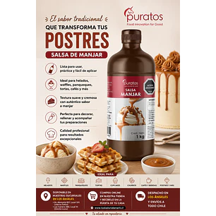 Salsa de Manjar Puratos 1 Litro