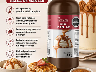 Salsa de Manjar Puratos 1 Litro