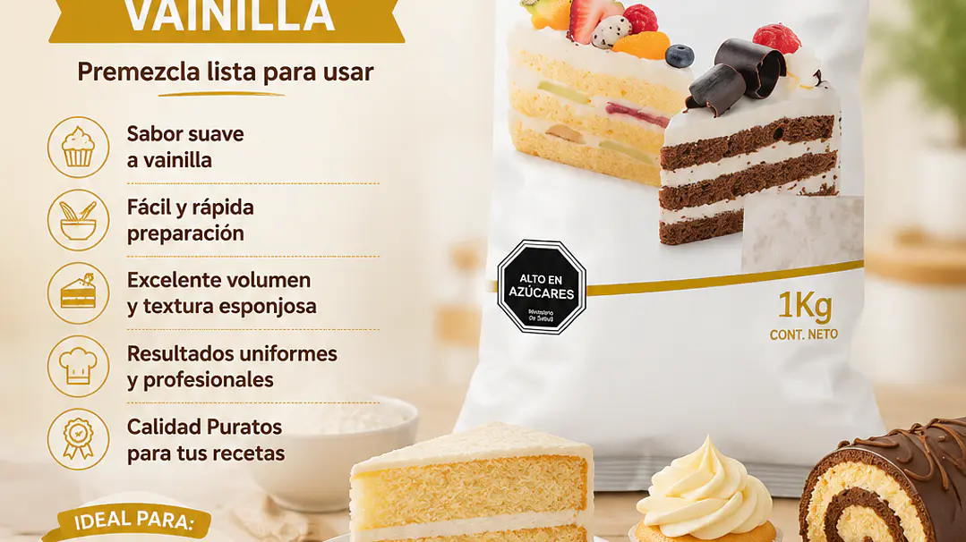 Tegral Bizcocho Vainilla Puratos 1 kg 1