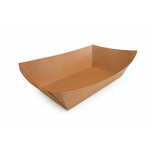Bandejas Tipo Canoa Kraft PE
