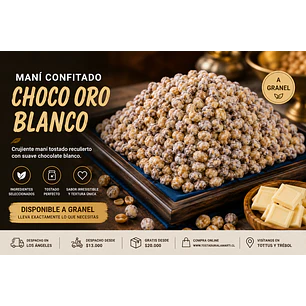 Maní Confitado Choco Oro Blanco