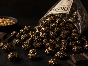 Maní Confitado Choco Oro Negro a Granel