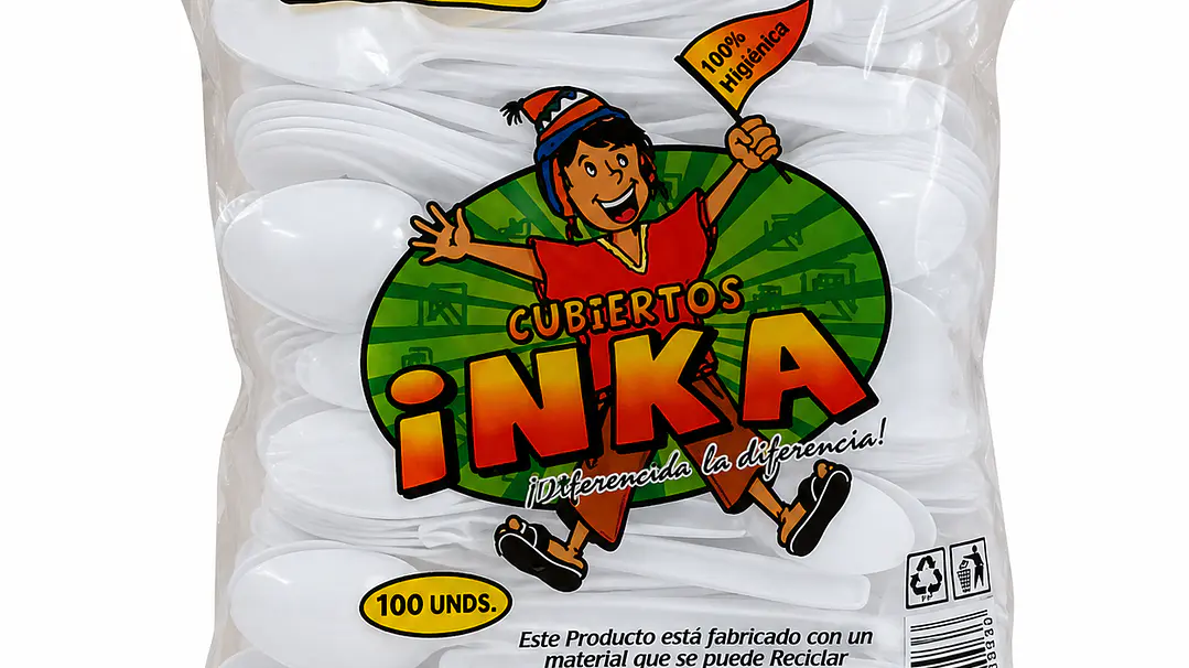 Cuchara de Postre Blanca Plástica (Caja 10.000 unidades) 1