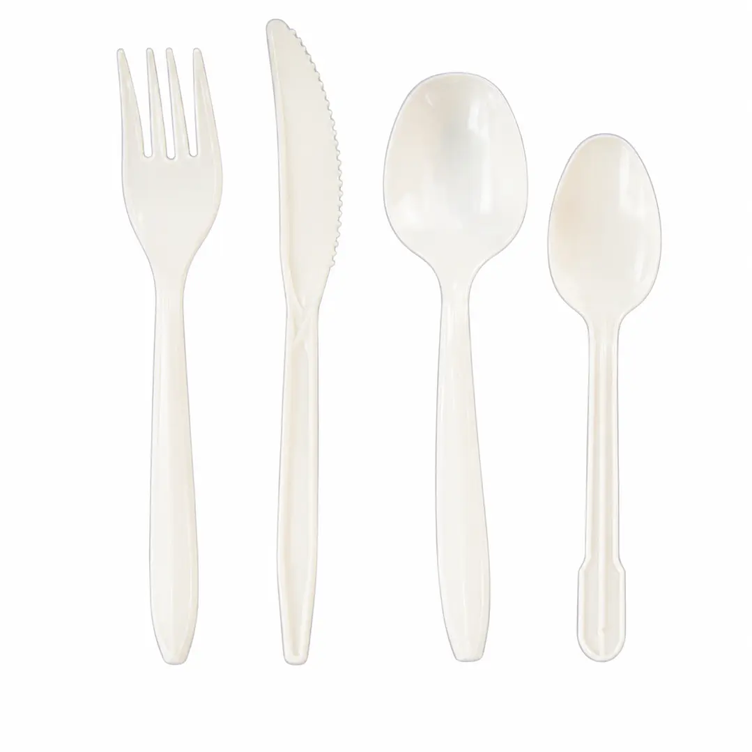 Tenedor Blanco Plástico (Caja 1.000 unidades) 1