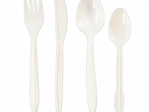 Tenedor Blanco Plástico (Caja 1.000 unidades)
