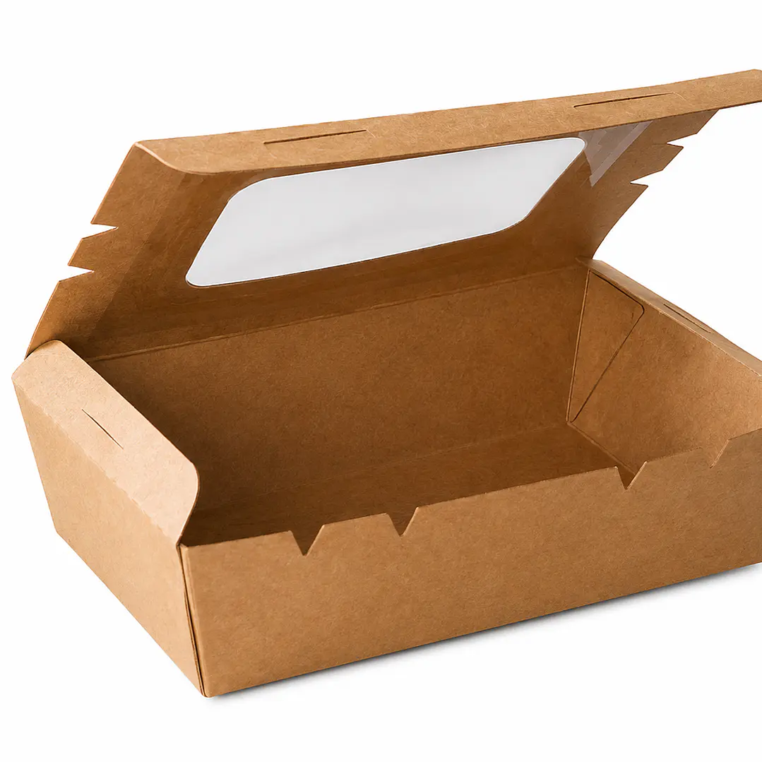 Caja Kraft con Ventana para Alimentos 1