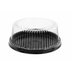 Envase para Torta Baja Base Negra PET