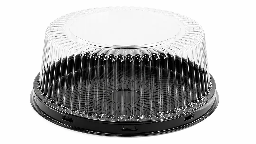 Envase para Torta Baja Base Negra PET 1