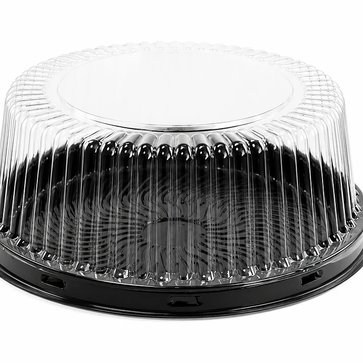 Envase para Torta Baja Base Negra PET 1