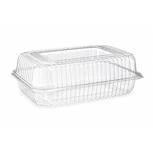 Envase Multiuso Rectangular PET 217×147 × 68 mm