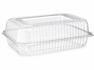 Envase Multiuso Rectangular PET 217×147 × 68 mm