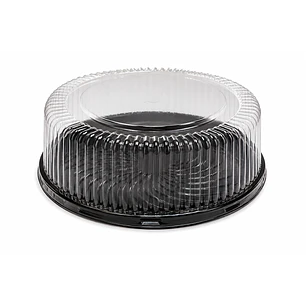 Envase para Torta Base Negra PET 25,5 × 9,5 cm