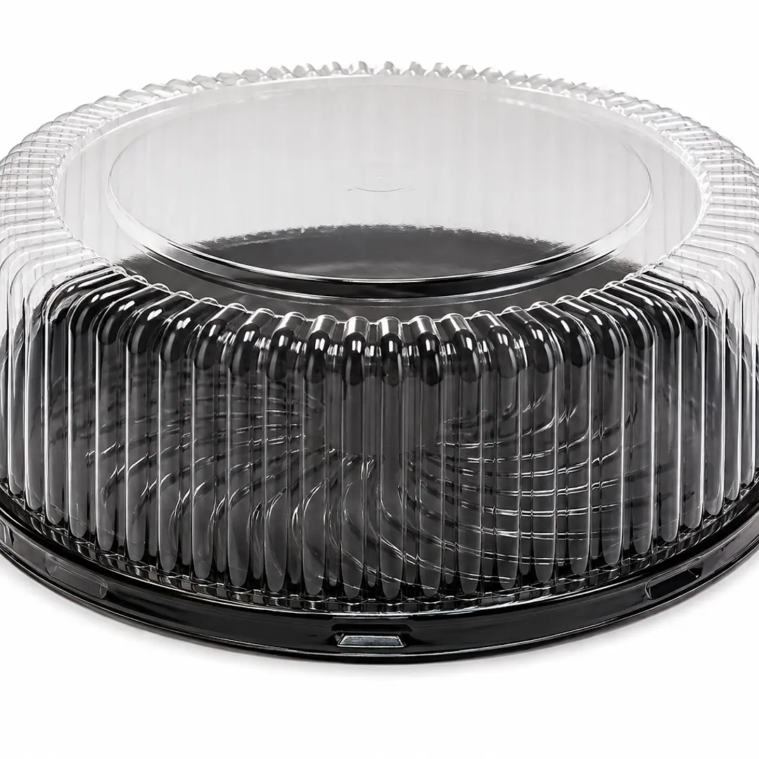 Envase para Torta Base Negra PET 25,5 × 9,5 cm 1