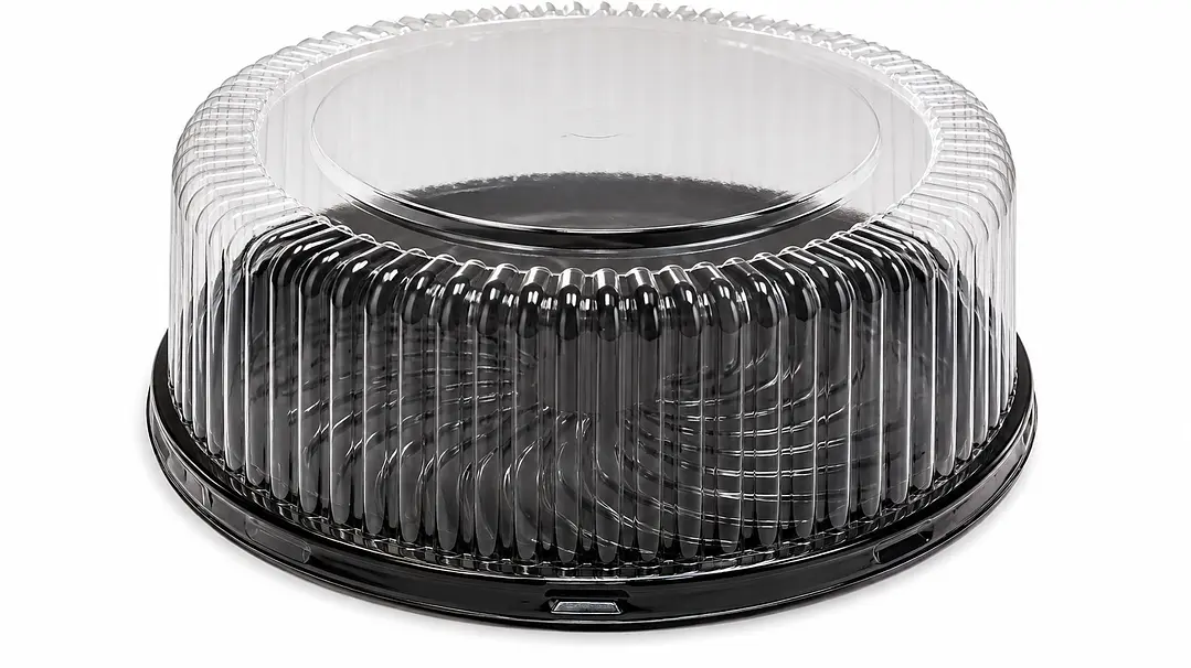 Envase para Torta Base Negra PET 25,5 × 9,5 cm 1