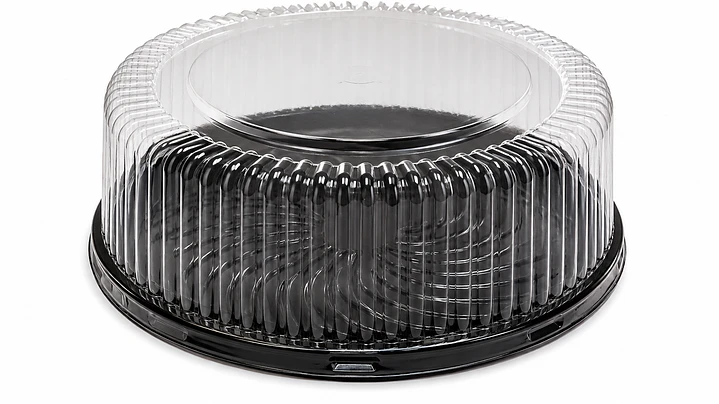 Envase para Torta Base Negra PET 25,5 × 9,5 cm 1