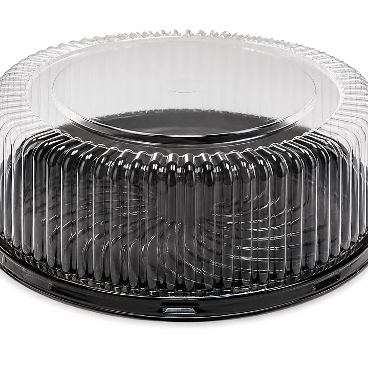Envase para Torta Base Negra PET 25,5 × 9,5 cm 1