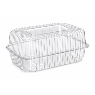 Envase Multiuso Rectangular PET 217×147×96 mm