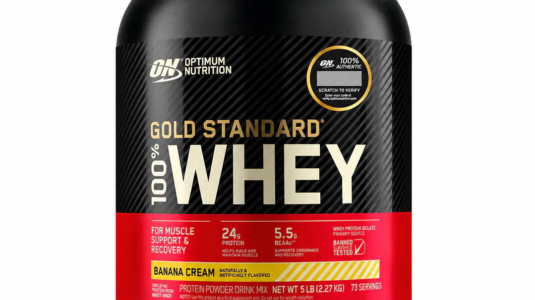 Gold Standard 100% Whey 5 lb Banana Cream – Optimum Nutrition 1