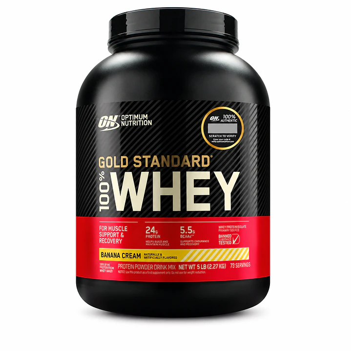 Gold Standard 100% Whey 5 lb Banana Cream – Optimum Nutrition 1
