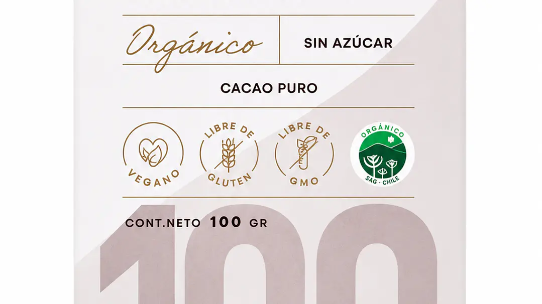 Chocolate 100% Cacao Orgánico Manare 100 g 1