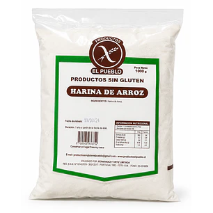 El Pueblo Harina de Arroz Sin Gluten 1 kg