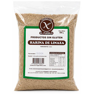 El Pueblo Harina de Linaza Sin Gluten 500 g 