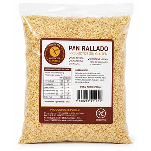 El Pueblo Pan Rallado Sin Gluten 200 g