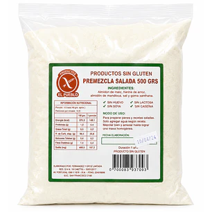 El Pueblo Premezcla Salada Sin Gluten 500 g