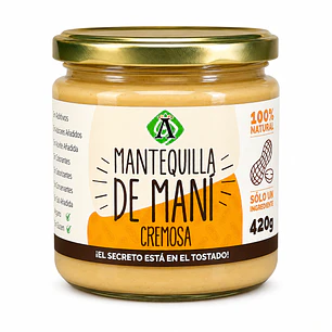  Ambrosia Mantequilla de Maní Cremosa 420g