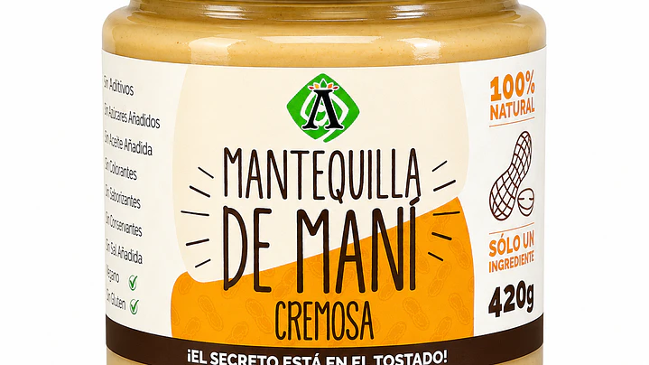  Ambrosia Mantequilla de Maní Cremosa 420g 1