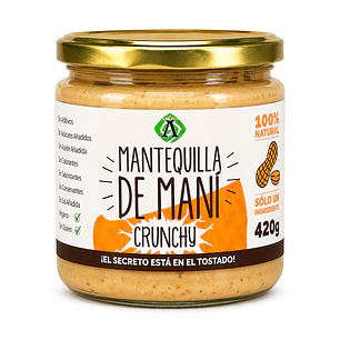 Ambrosia Mantequilla de Maní Crunch 420 g