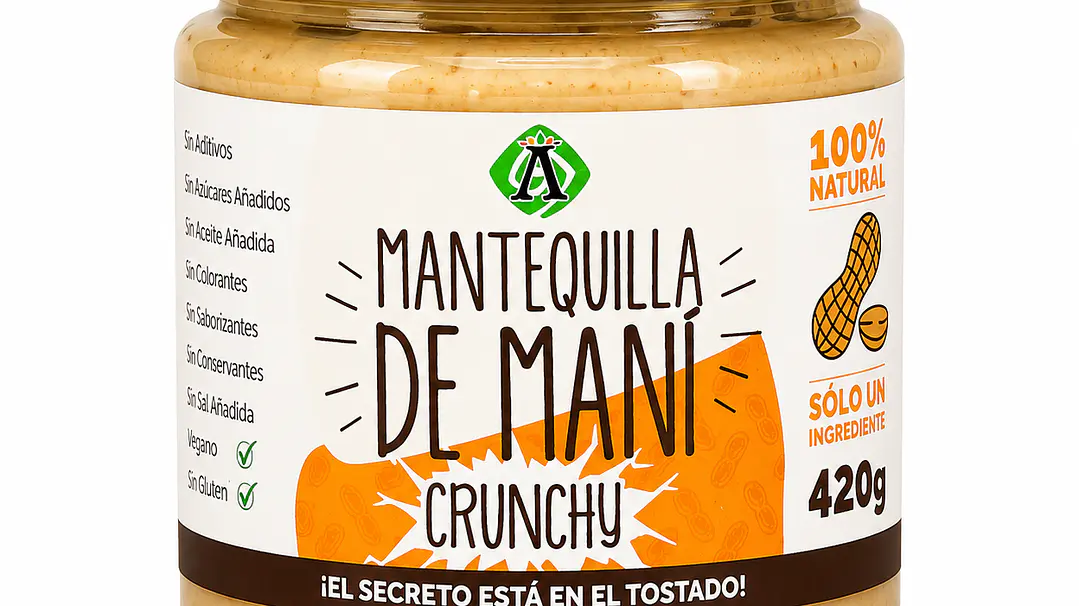Ambrosia Mantequilla de Maní Crunch 420 g 1