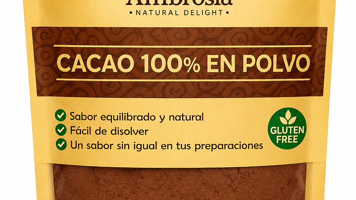 Ambrosia Cacao 100% en Polvo 400 g 1