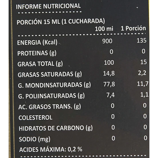 Aceite de Oliva Extra Virgen Cepas del Huasco 2