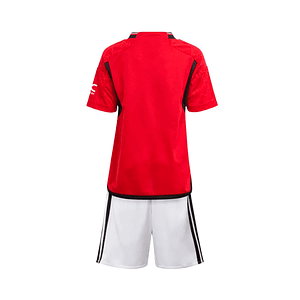 Conjunto adidas Manchester United FC Primeiro Equipamento 2023-2024 Criança