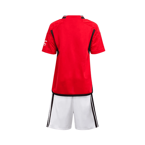 Conjunto adidas Manchester United FC Primeiro Equipamento 2023-2024 Criança